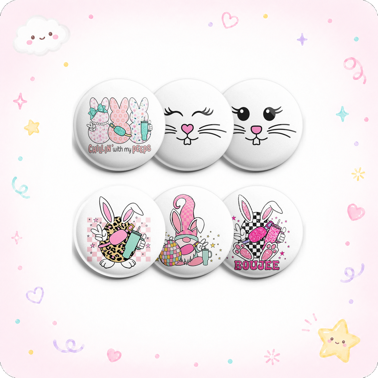 Light & Bunny 6-Pack Topper 6-Pack - - Topperswap