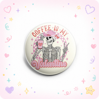 Coffee Valentine Skeleton Topper
