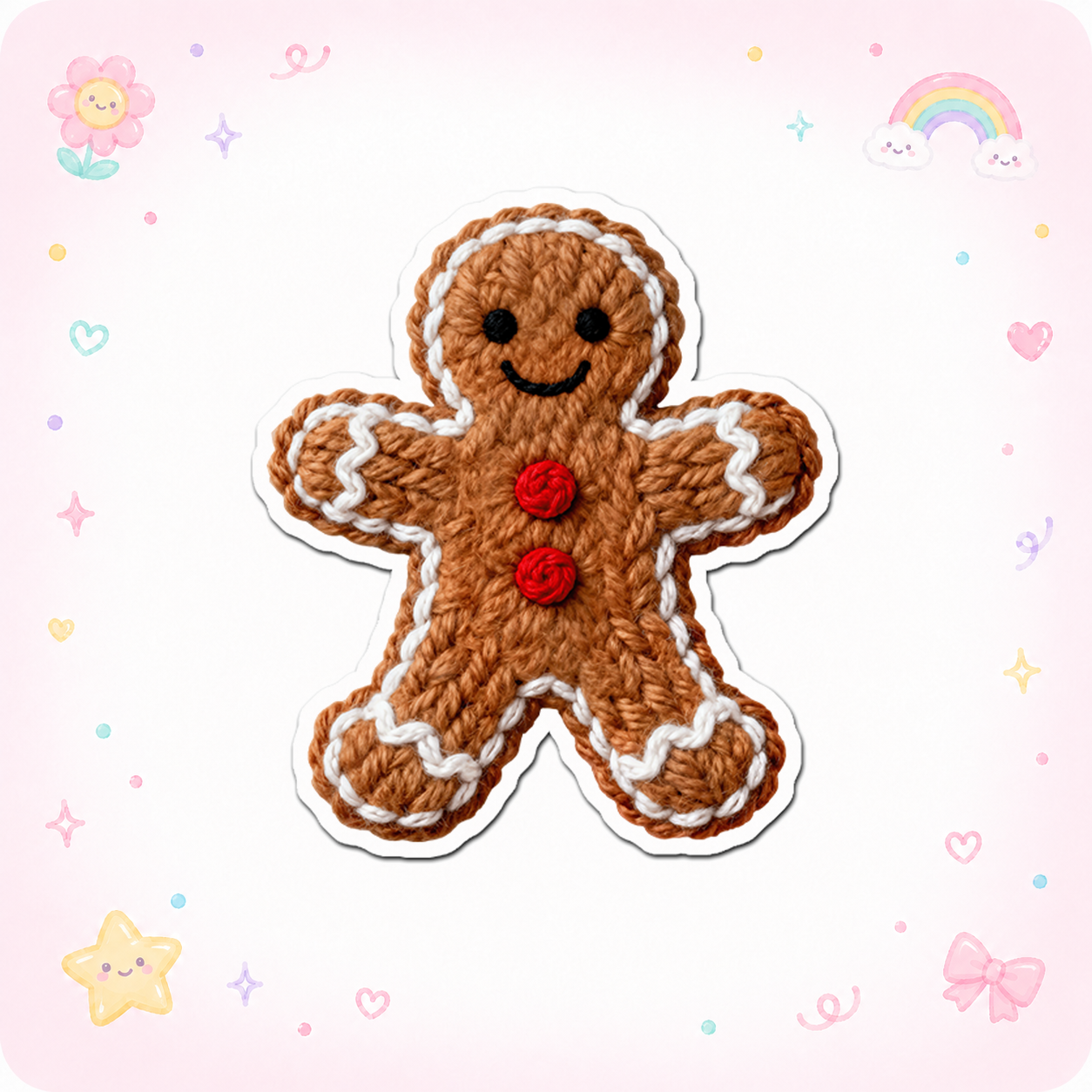 Gingerbread Joy Guru Sticker - - Topperswap
