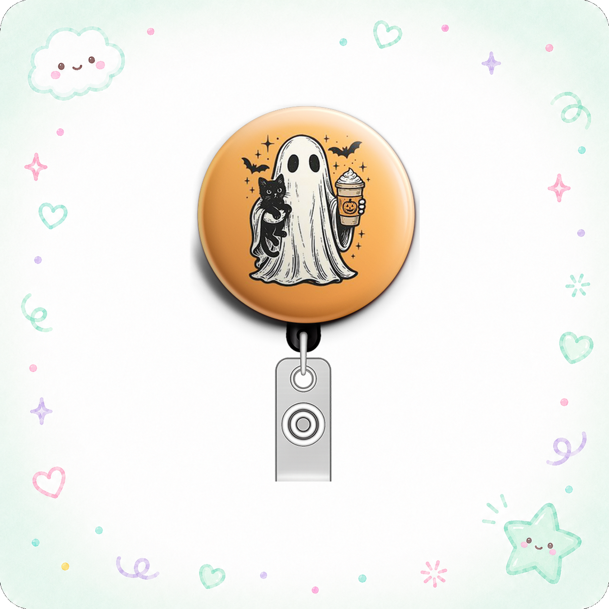 Spooky Swapfinity Retractable ID Badge Reel - - Topperswap