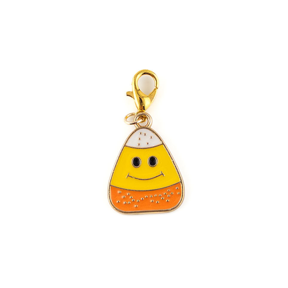 Smiley Candy Corn Charm Charm Swapfinity Badge Reel Add-on -  - Topperswap