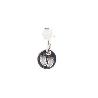 Baby Footprint Charm Swapfinity Badge Reel Add-on