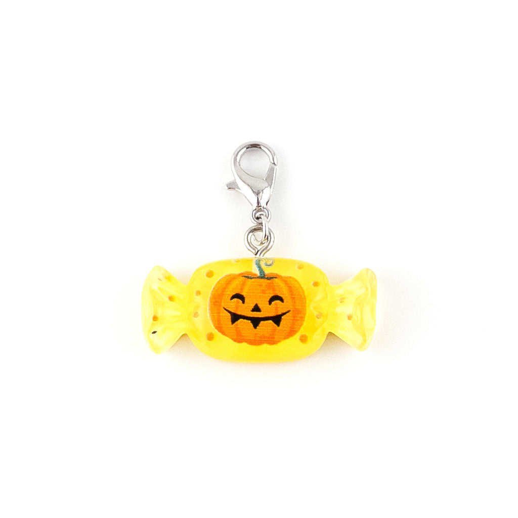 Pumpkin Candy Wrap Charm Swapfinity Badge Reel Add-on -  - Topperswap