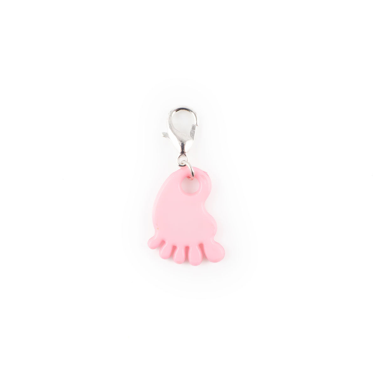 Pink Baby Foot Charm Swapfinity Badge Reel Add-on -  - Topperswap