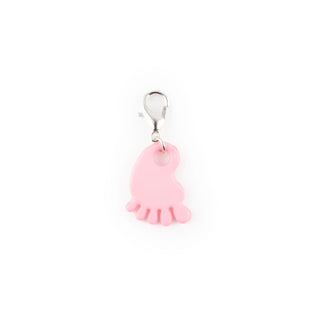 Pink Baby Foot Charm Swapfinity Badge Reel Add-on