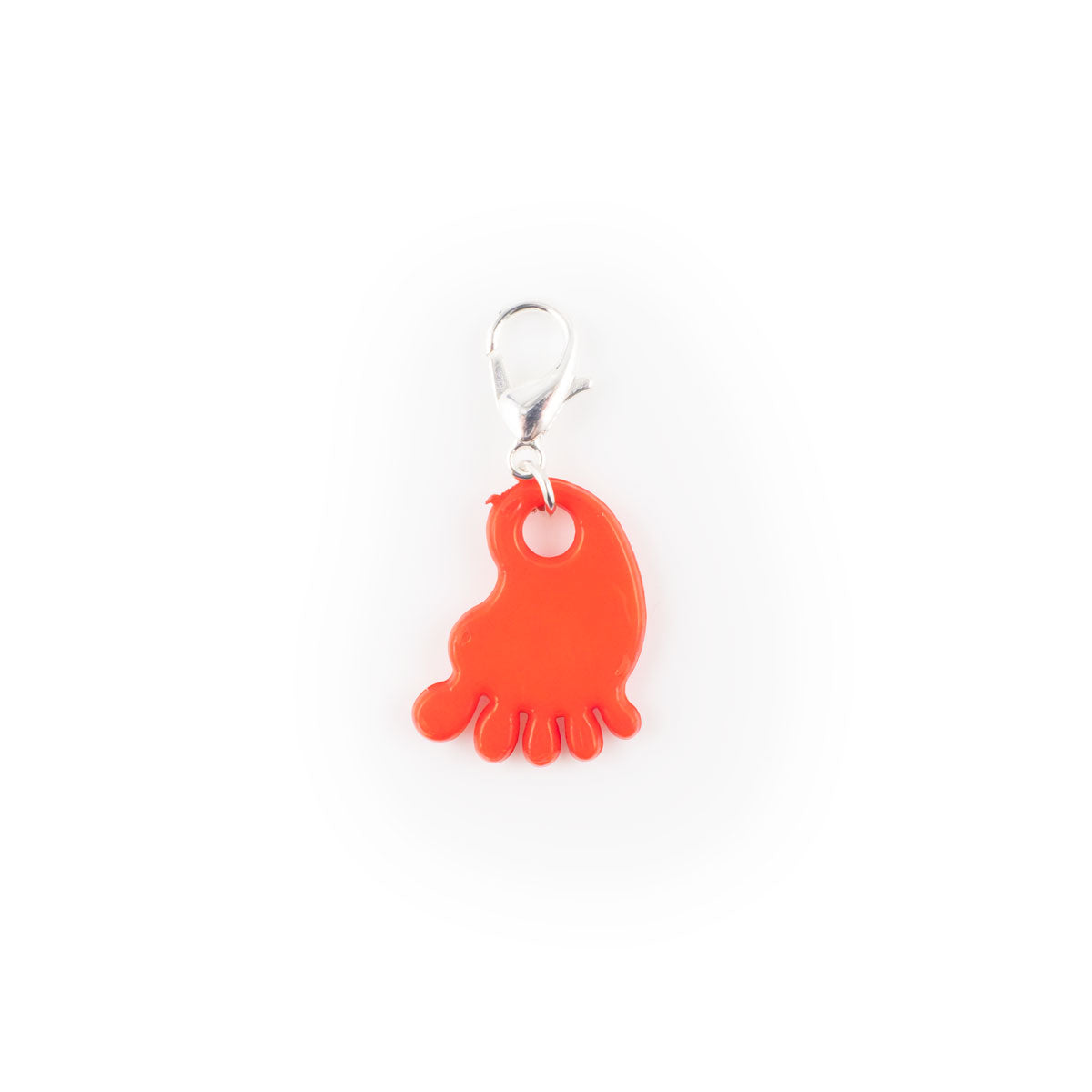 Red Baby Foot Charm Swapfinity Badge Reel Add-on -  - Topperswap