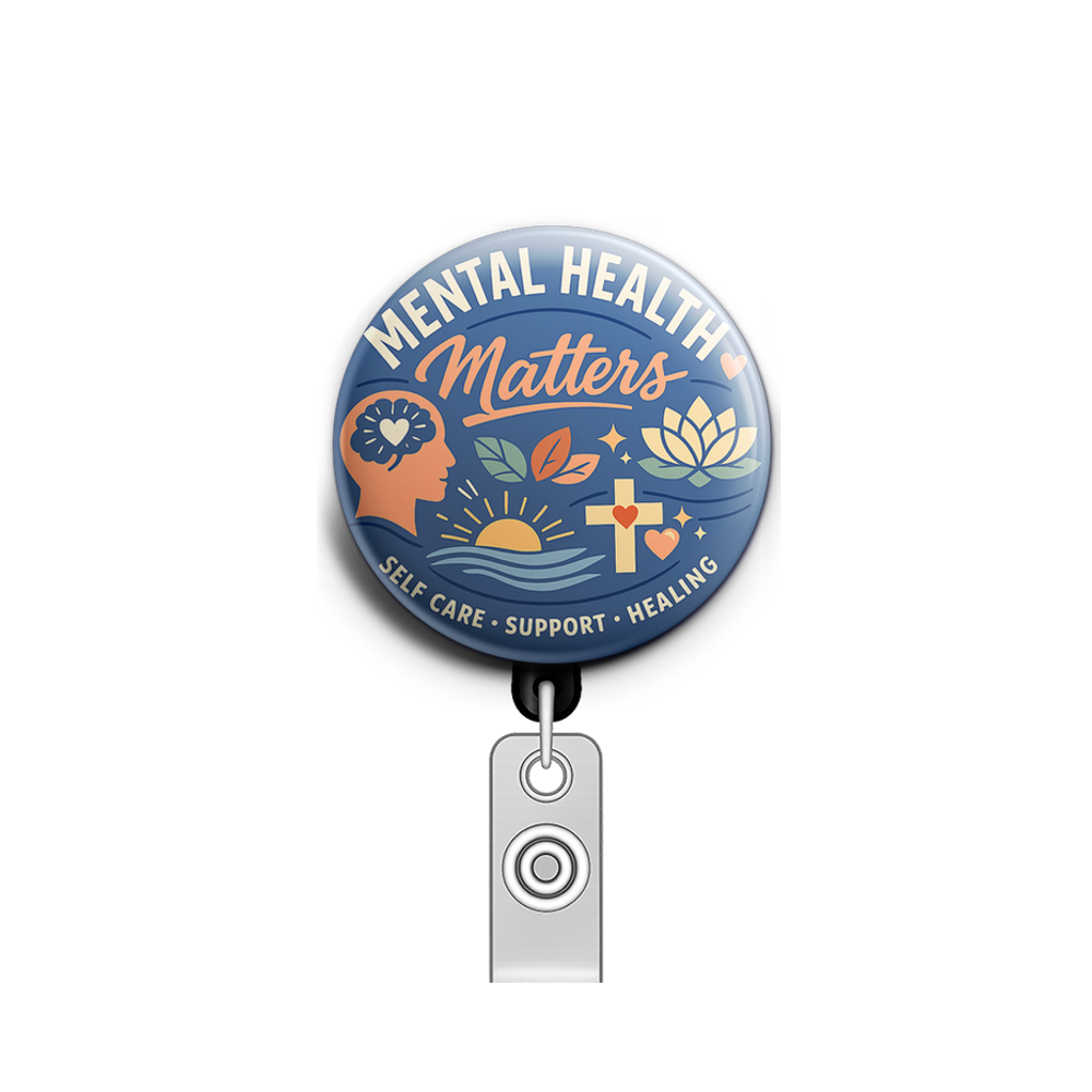 Mental Health Matters Swapfinity Retractable ID Badge Reel - - Topperswap