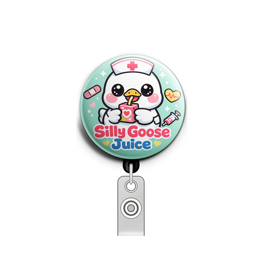 Silly Goose Juice v2 Swapfinity Retractable ID Badge Reel - - Topperswap
