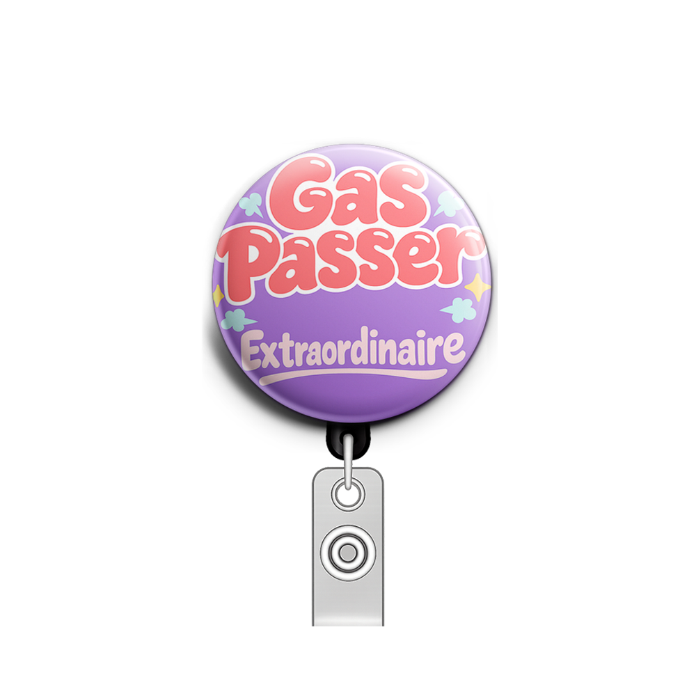 Gas Passer Extraordinaire Swapfinity Retractable ID Badge Reel - - Topperswap