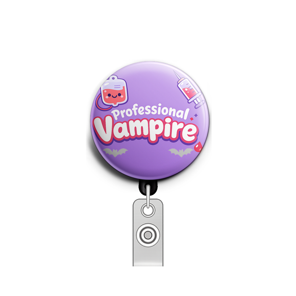 Professional Vampire Swapfinity Retractable ID Badge Reel - - Topperswap