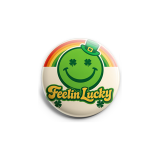 Groovy Feelin Lucky Smiley 🍀🌈 Topper