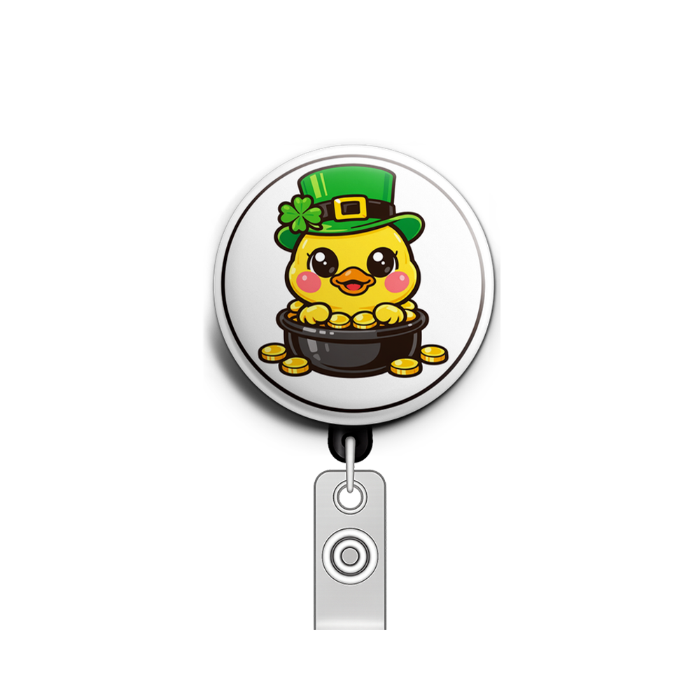 Lucky Ducky Swapfinity Retractable ID Badge Reel - - Topperswap