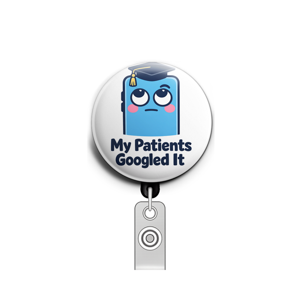My Patients Googled It Swapfinity Retractable ID Badge Reel - - Topperswap