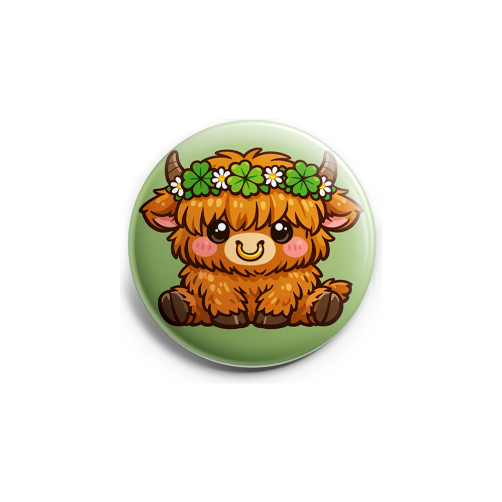 Shamrock Highland Cow Topper - - Topperswap