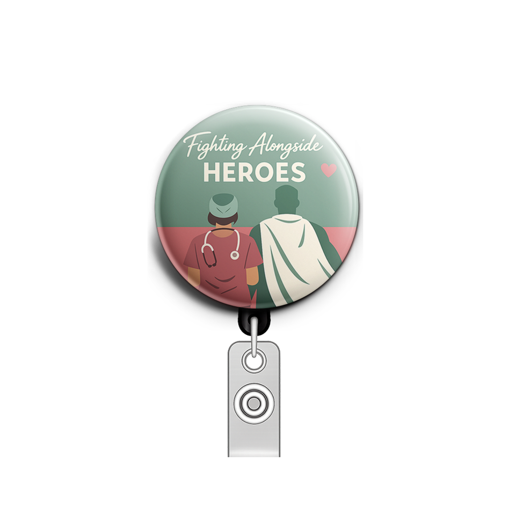 Fighting Alongside Heroes Swapfinity Retractable ID Badge Reel - - Topperswap