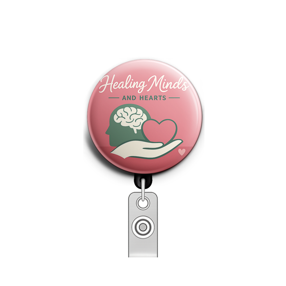 Healing Minds and Hearts Swapfinity Retractable ID Badge Reel - - Topperswap