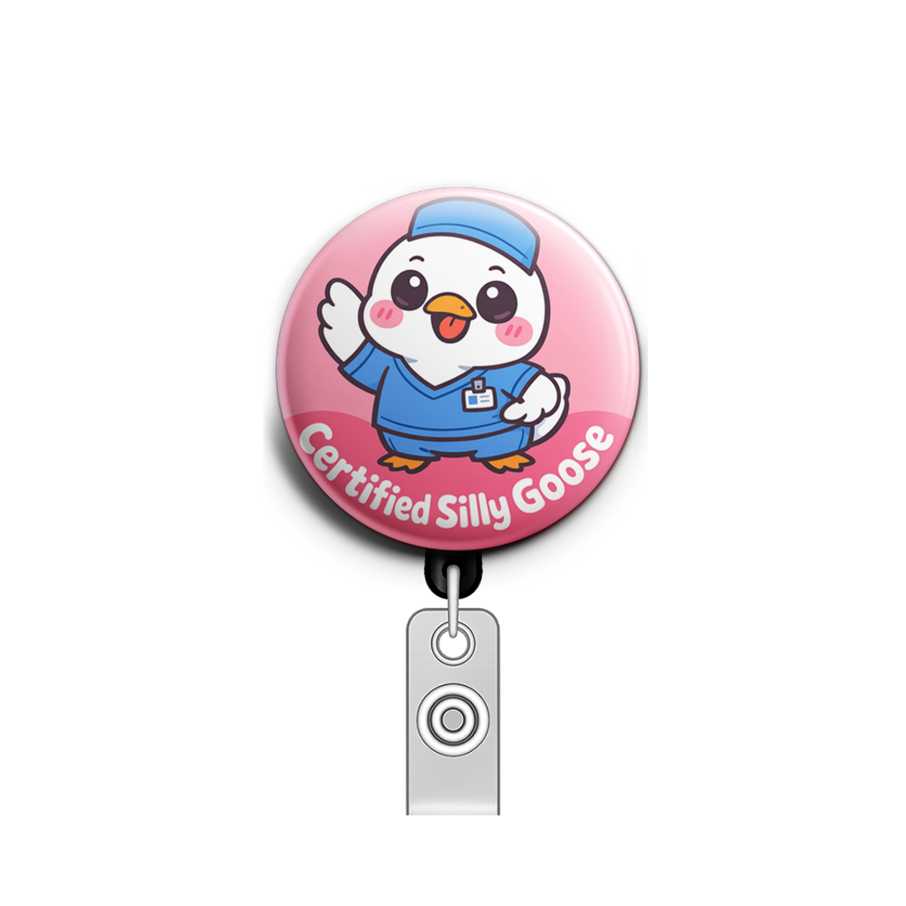 Certified Silly Goose Swapfinity Retractable ID Badge Reel - - Topperswap