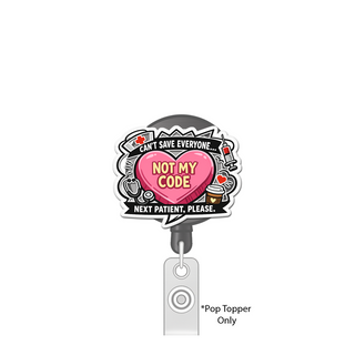 Sarcastic Conversation Heart Pop Topper