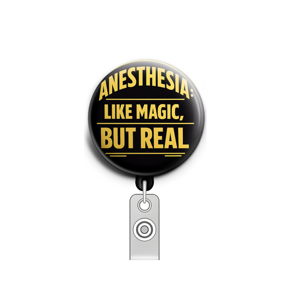 Anesthesia: Like Magic, But Real Swapfinity Retractable ID Badge Reel - - Topperswap