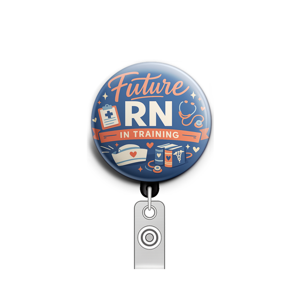 Future RN in Training Swapfinity Retractable ID Badge Reel - - Topperswap