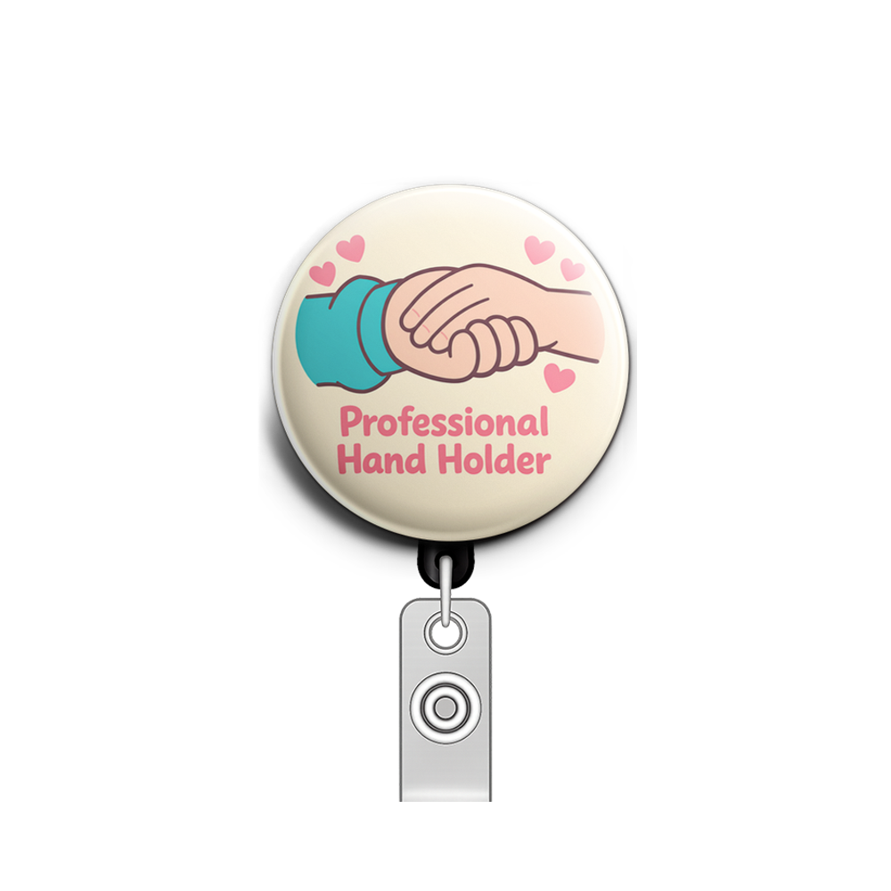 Professional Hand Holder Swapfinity Retractable ID Badge Reel - - Topperswap