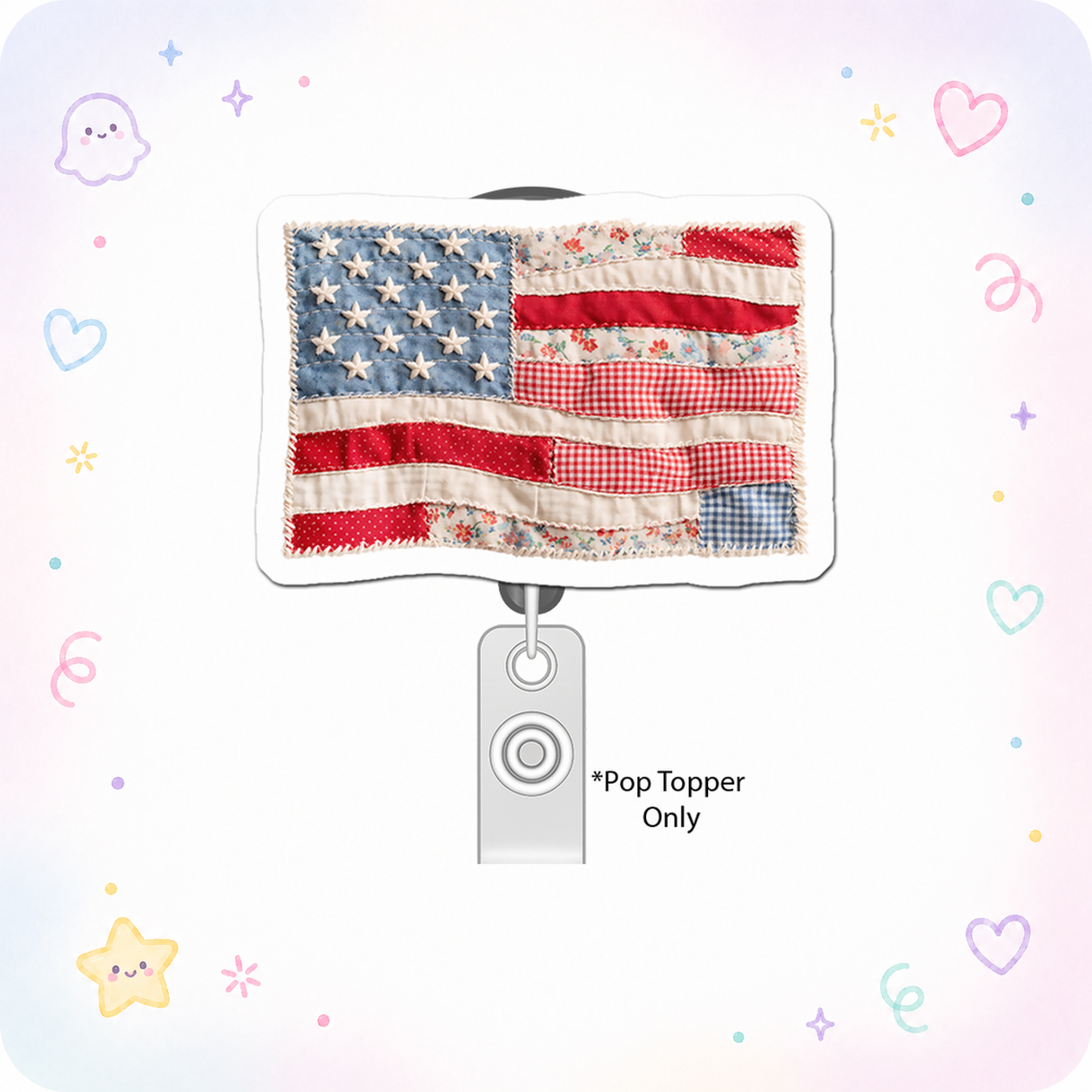 Patriotic Picnic Legend Pop Topper - - Topperswap