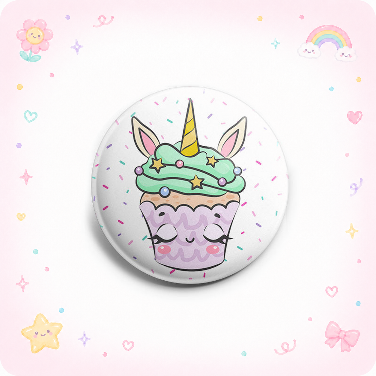 Unicorn Cupcake Topper - - Topperswap