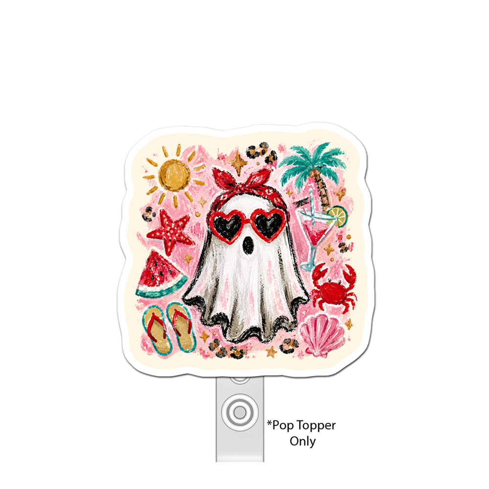 Tropical Ghost Getaway Pop Topper