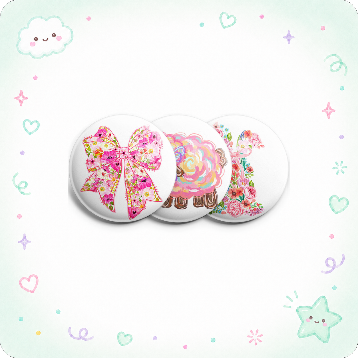 Bunny Love Topper 3-Pack (Save 5%) - - Topperswap