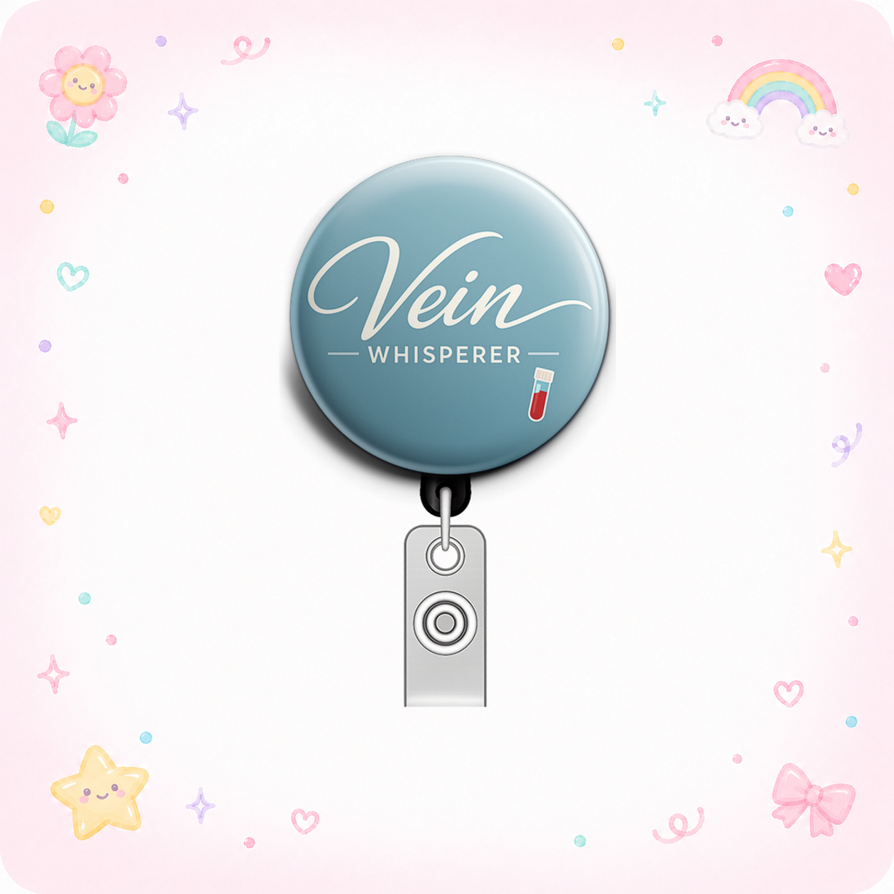 Vein Whisperer Swapfinity Retractable ID Badge Reel - - Topperswap
