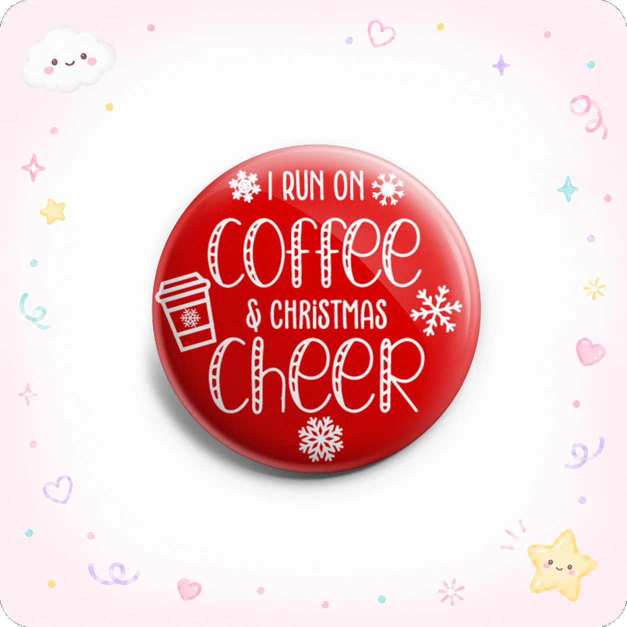 Coffee Christmas Cheer Topper - - Topperswap
