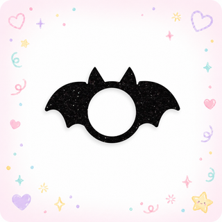 Sparkly Bat Wings Swapfinity Swapper Frame - Black