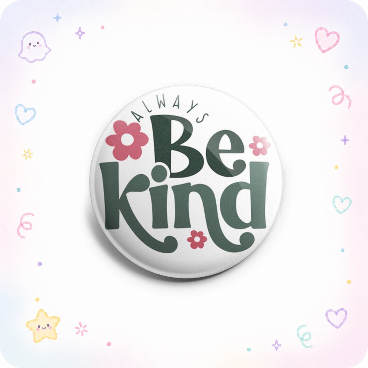 Floral Kindness Reminder Topper - - Topperswap