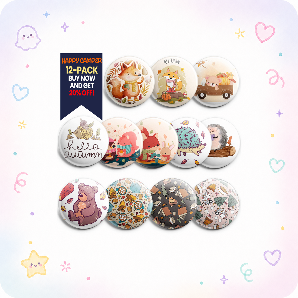 Happy Camper Topper 12-Pack (Save 20%) - - Topperswap