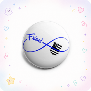 Infinity Thin Blue Line Friend Topper