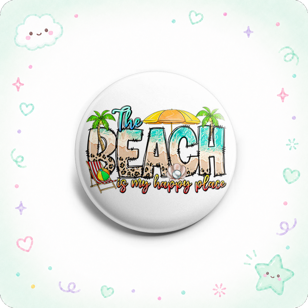 Beach is My Happy Place Topper - - Topperswap