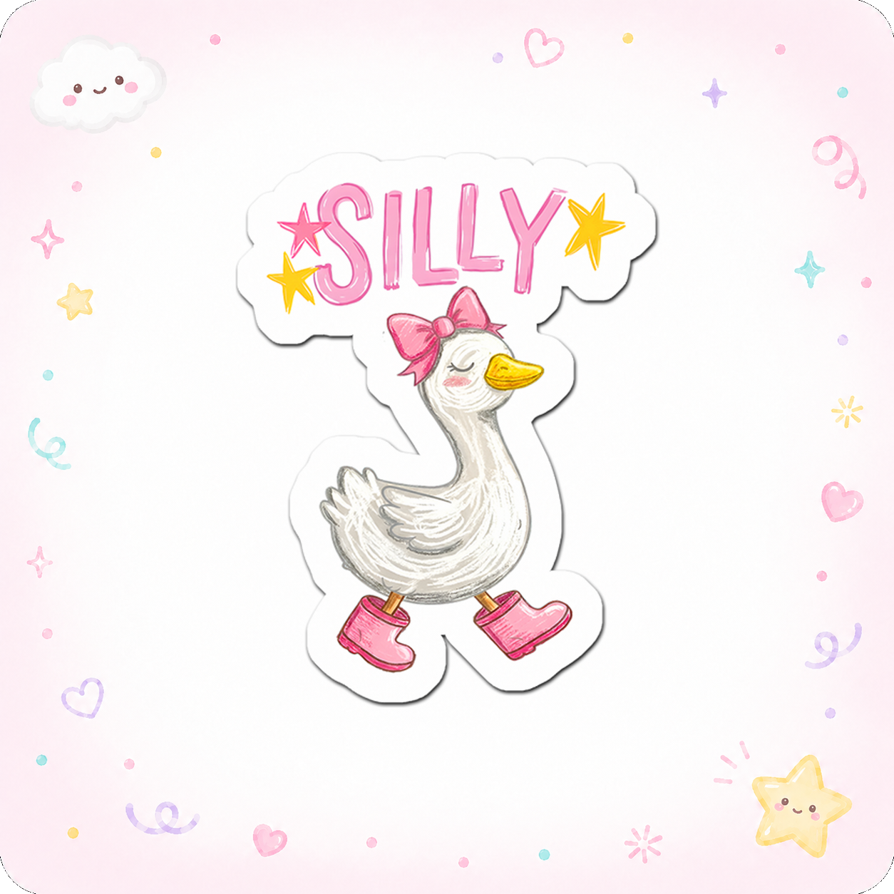 Silliness Supreme Goose Sticker - - Topperswap