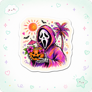 Spooky Beach Vibes Legend Sticker