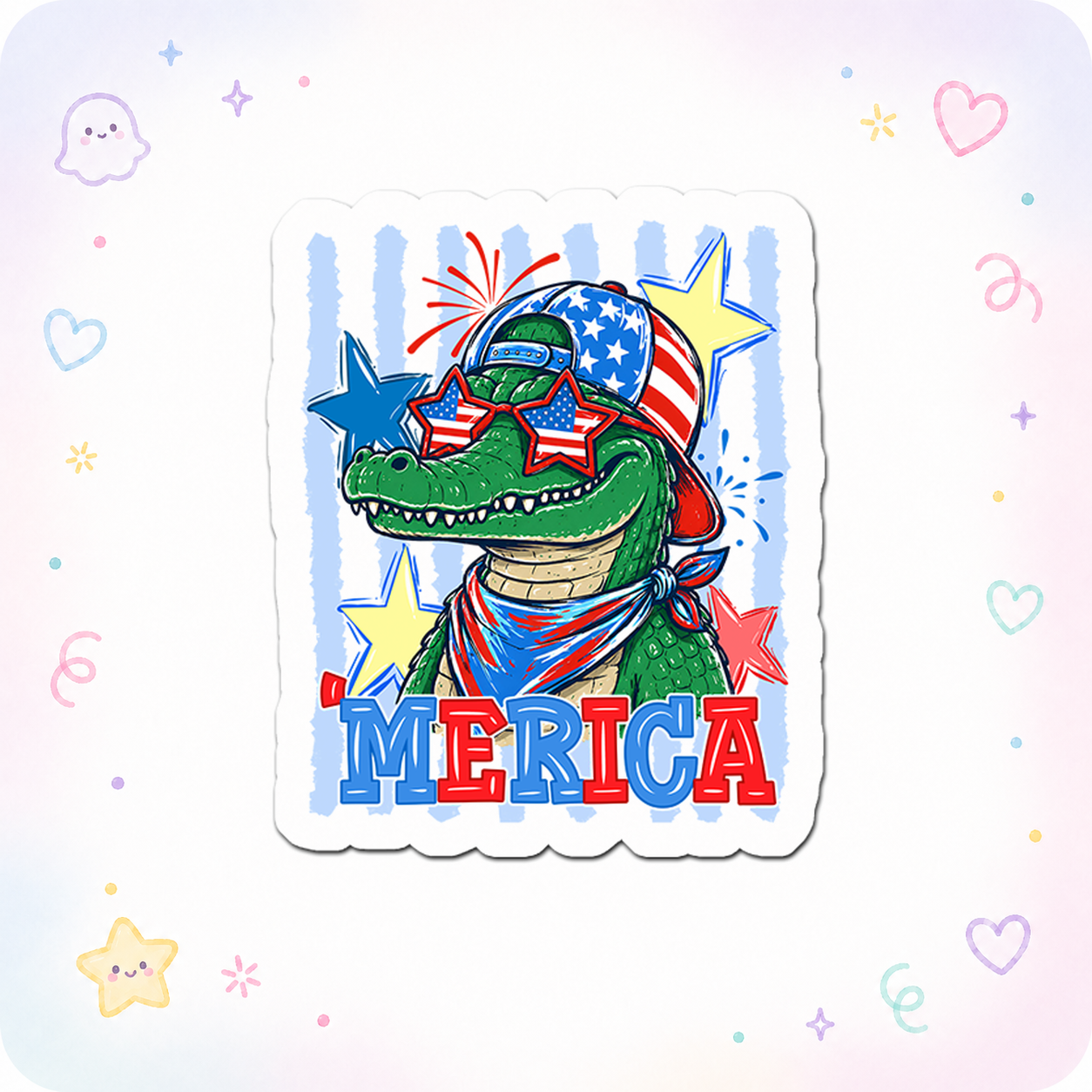 Alligator Americana Legend Sticker - - Topperswap