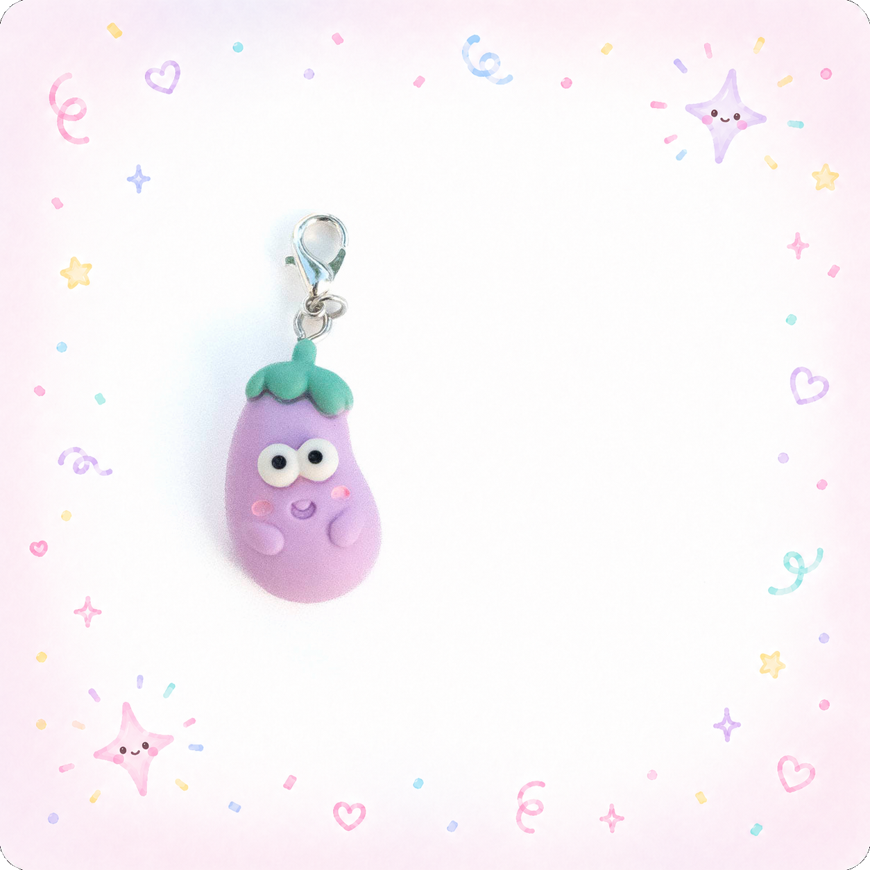 Purple Eggplant Badge Reel Add-on - - Topperswap