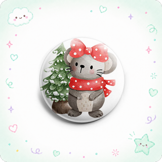 Merry Mouse in Winter Topper