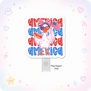 Patriotic Poultry Princess Pop Topper