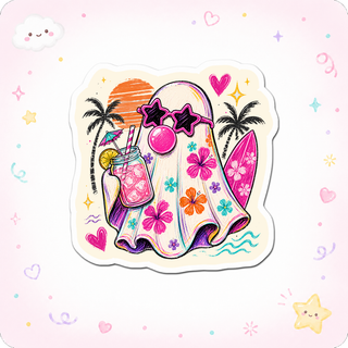 Tropical Spook Queen Sticker