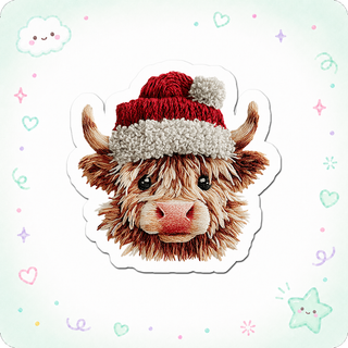 Festive Fur Boss Sticker