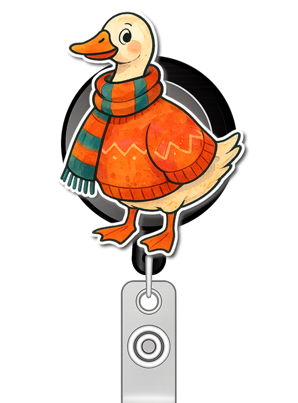 Custom Design – Silly Goose decked out in fall sweater and scarf - - Topperswap