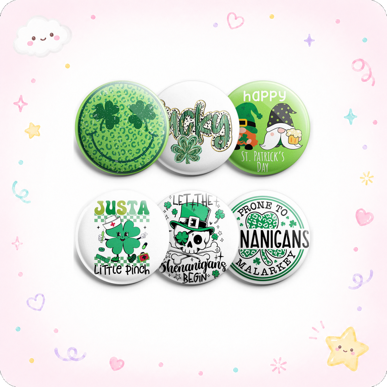 Shamrock Shenanigans Topper 6-Pack (Save 15%) - - Topperswap