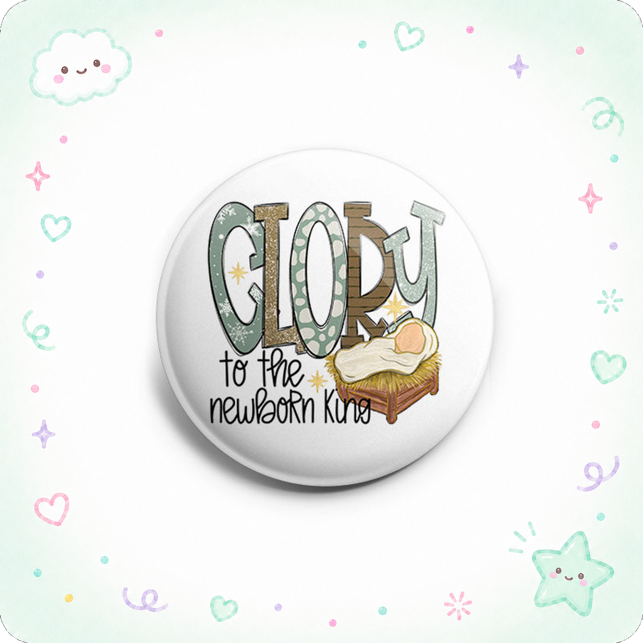 Glory to the Newborn King Topper - - Topperswap