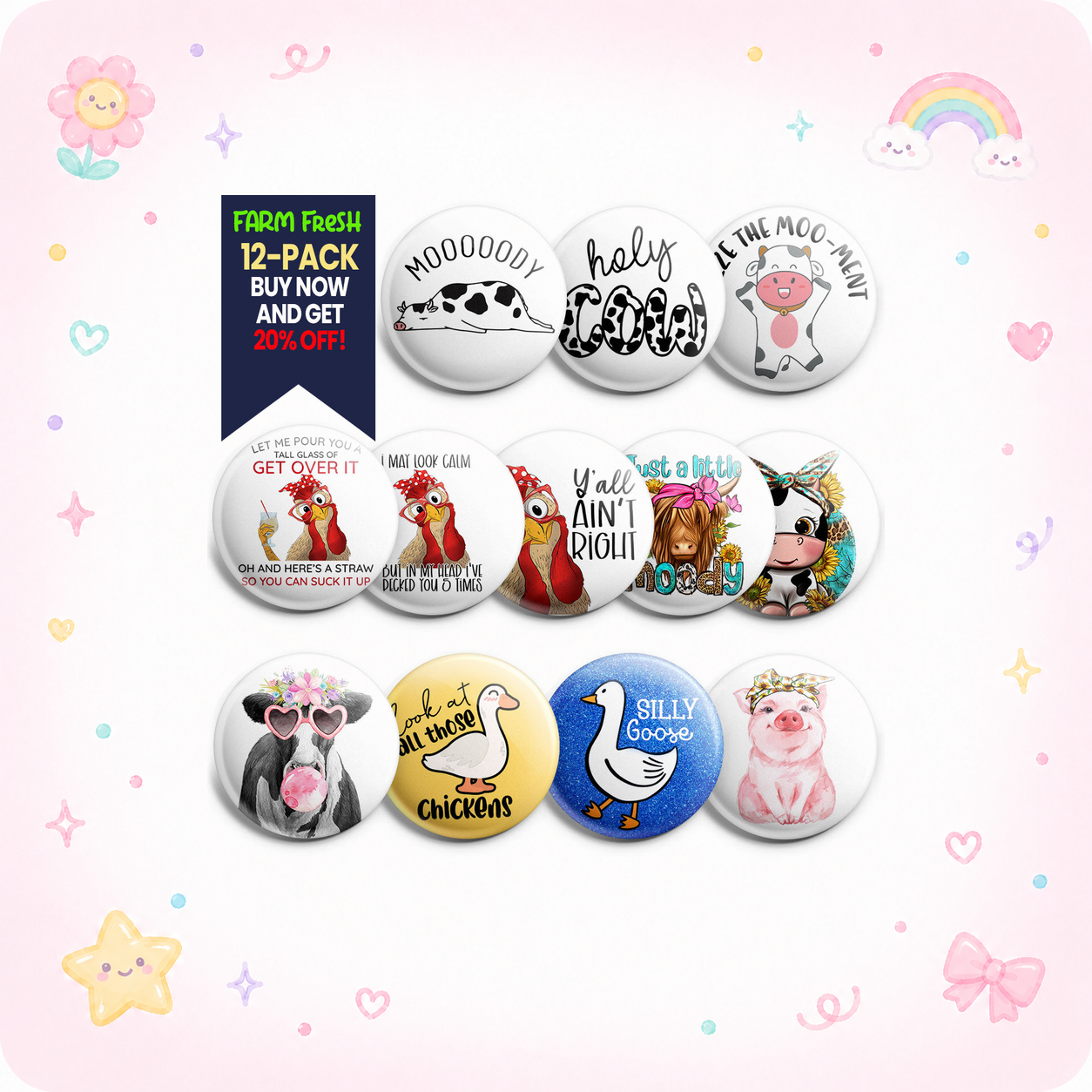 Farmyard Frenzy 12-Pack (Save 20%) - - Topperswap