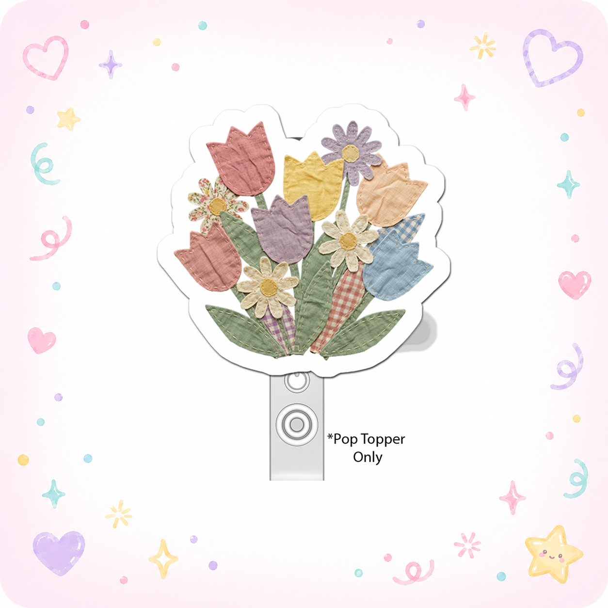 Floral Daydream Queen Pop Topper - - Topperswap