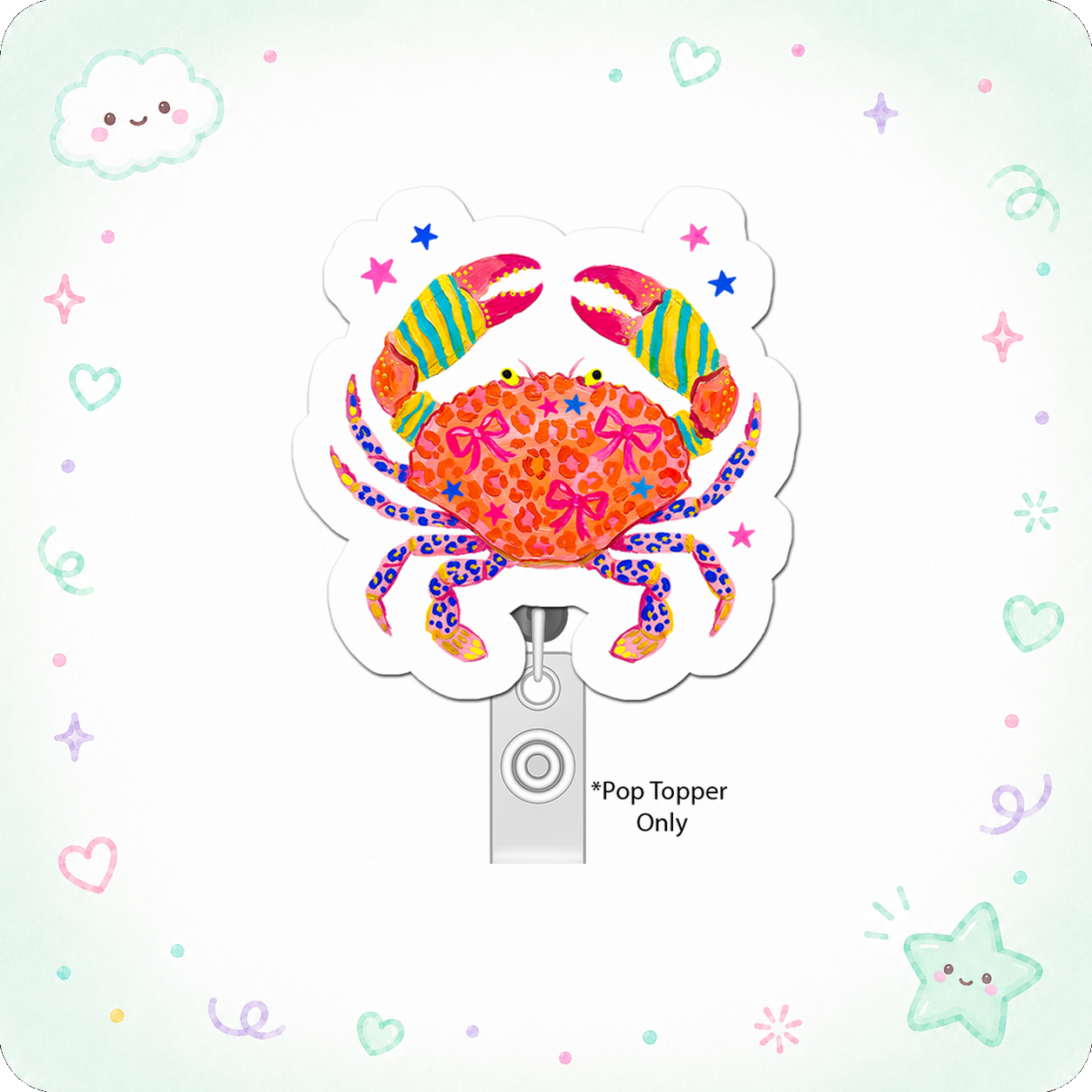 Crabby Caffeine Queen Pop Topper - - Topperswap